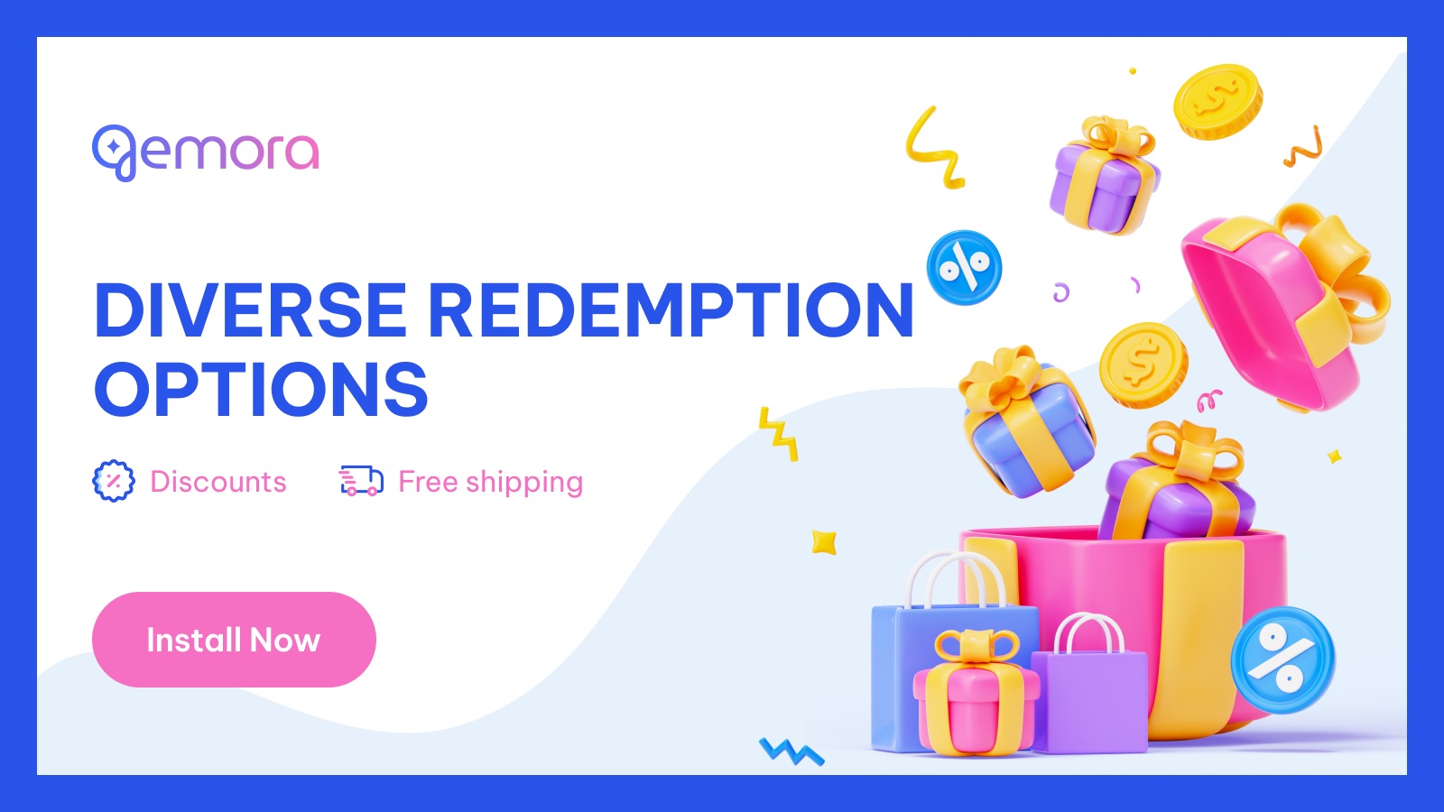 Diverse redemption options: discounts and free shipping